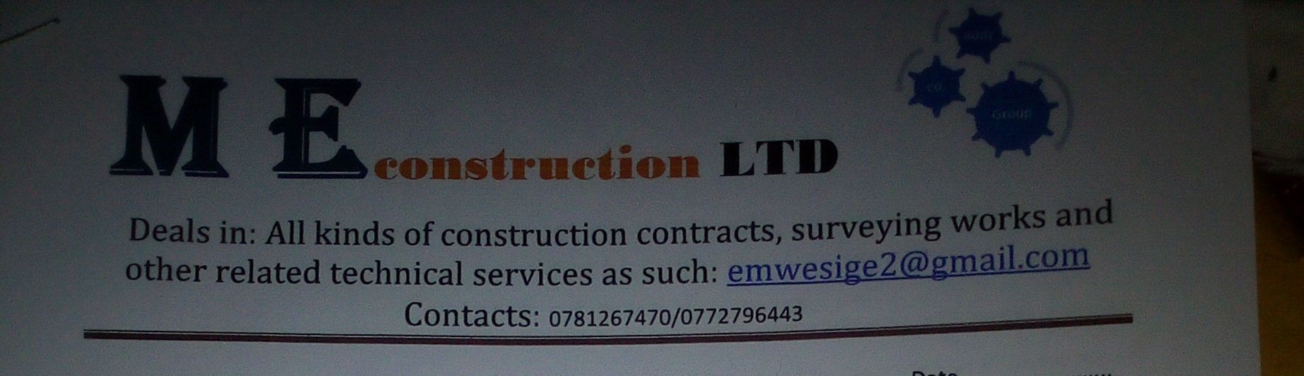 ME construction ltd logo
